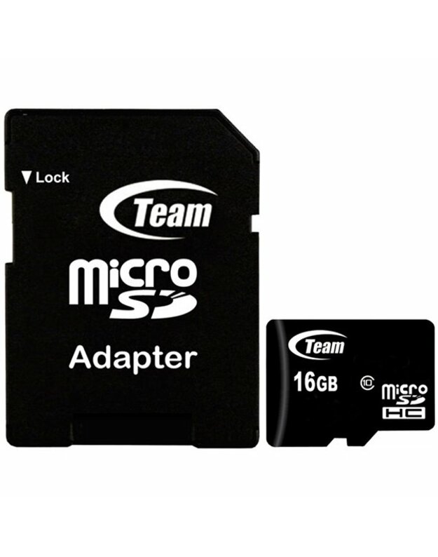 TEAM MICRO SDHC 16GB CLASS 10 RETAIL W/1Adapter
