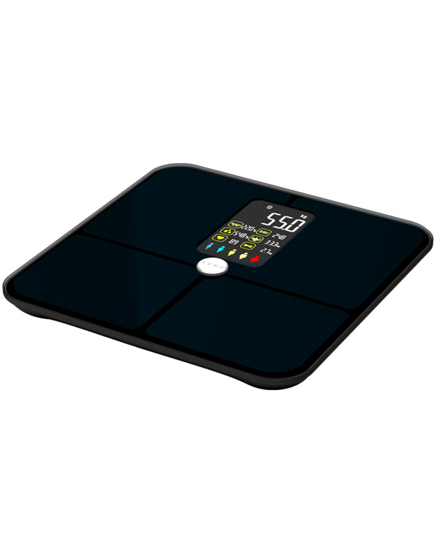 Tuya Connected Smart Body Fat Scale with Heart Rate & VA Screen, AAA batteries*4pcs
