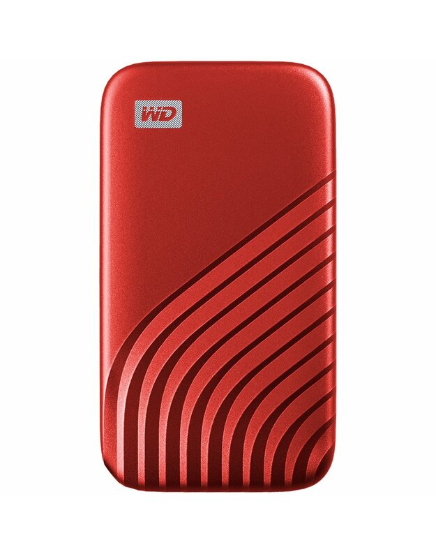 WD 1TB My Passport SSD - Portable SSD, up to 1050MB/s Read and 1000MB/s Write Speeds, USB 3.2 Gen 2 - Red, EAN: 619659184025