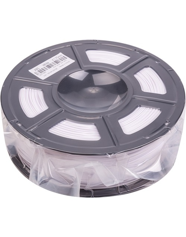 3D spausdinimo plastikas ABS, 1.75mm, 1kg, baltas