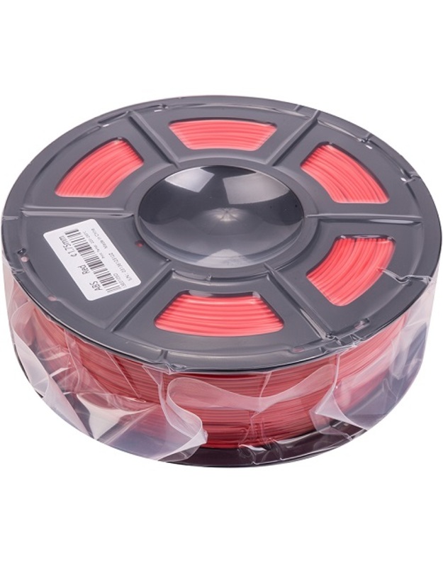 3D spausdinimo plastikas ABS, 1.75mm, 1kg, raudonas