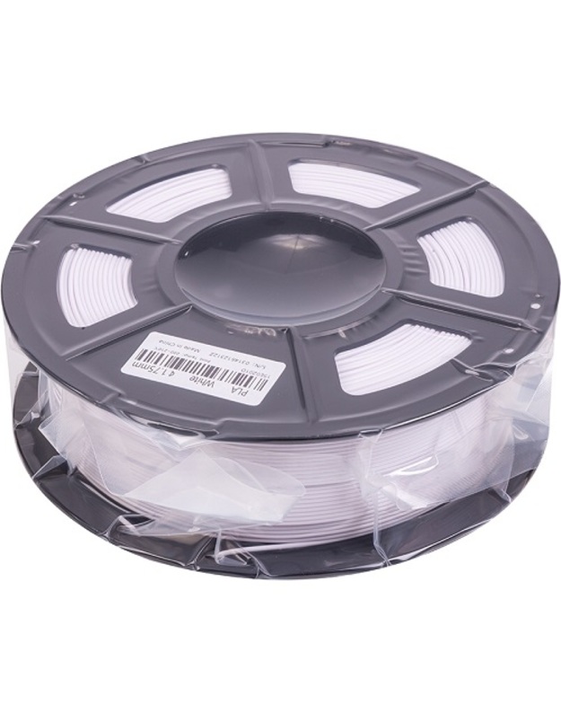 3D spausdinimo plastikas PLA, 1.75mm, 1kg, baltas