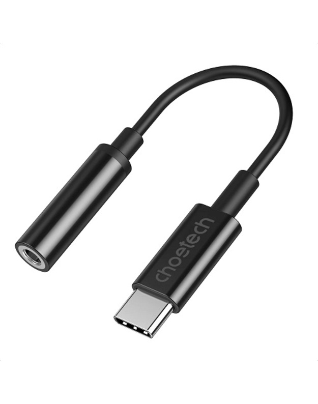 Adapteris CHOETECH USB Type-C (M) - ausinių jungtis 3.5mm (F)