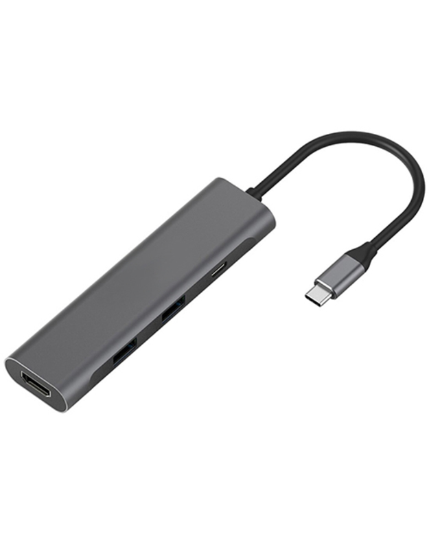 Adapteris USB Type-C - 2 x USB 3.0, Type-C PD, HDMI