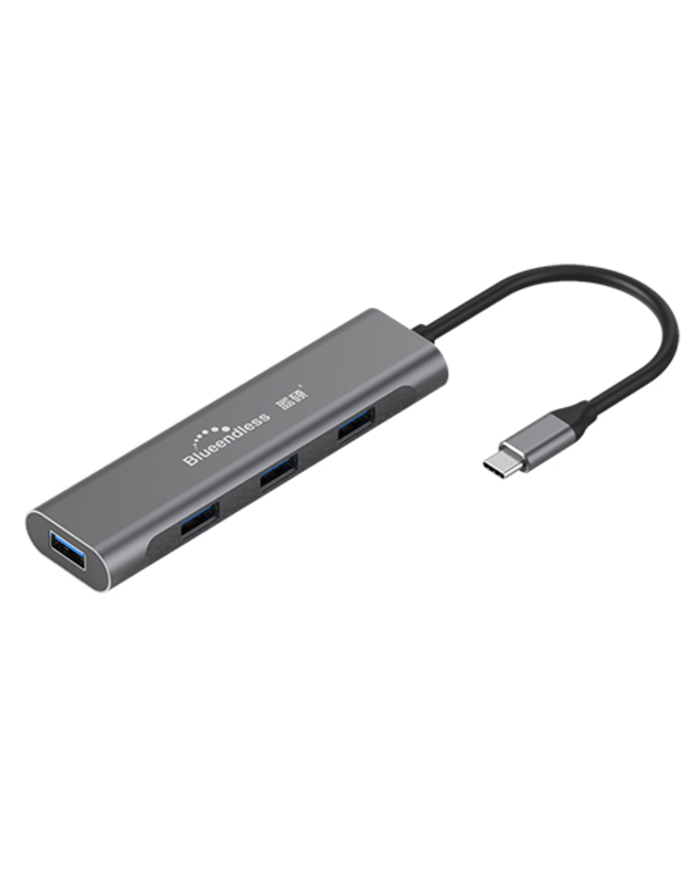 Adapteris USB Type-C - 4 x USB 3.0