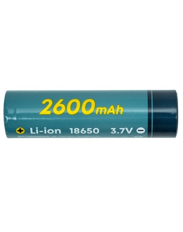 Akumuliatorius 18650, 3.7V, 1C, 2600mAh