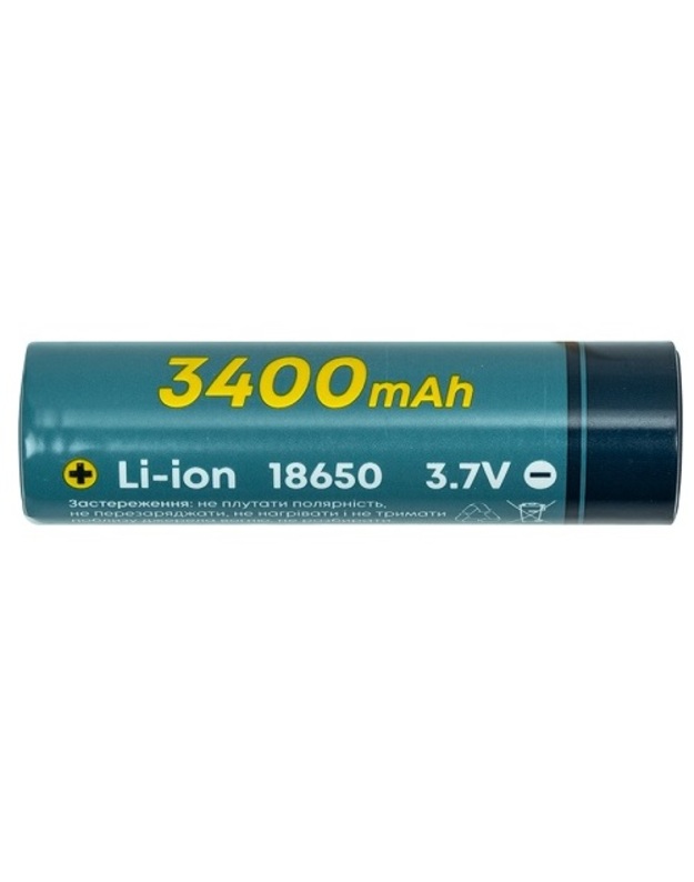 Akumuliatorius 18650, 3.7V, 1C, 3400mAh