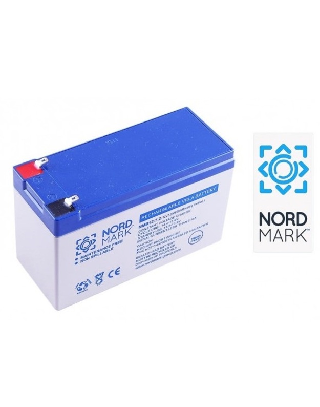 Akumuliatorius NORDMARK, 12V 7Ah, T1