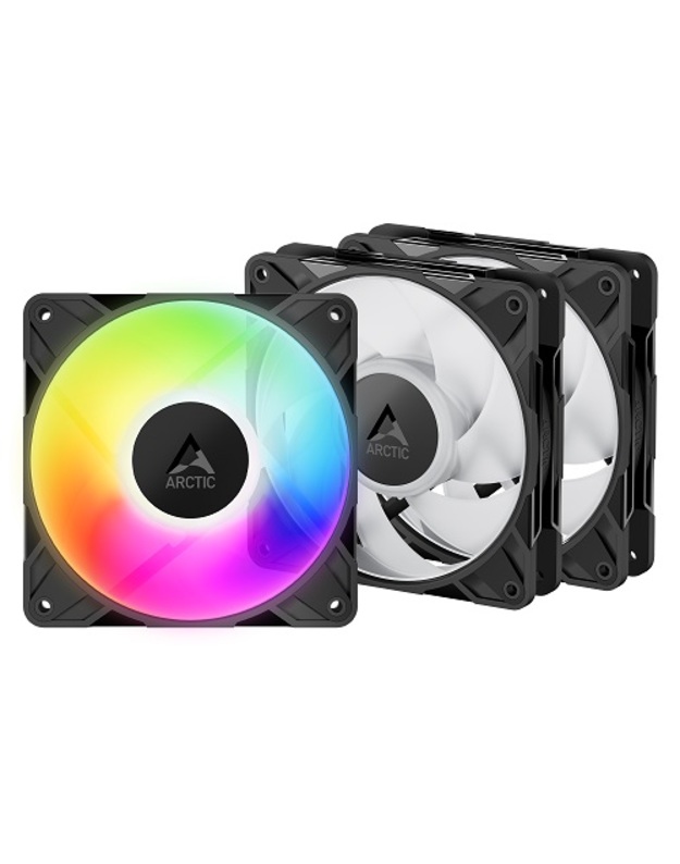 ARCTIC P12 PRO PWM PST A-RGB korpuso ventiliatoriai, 4-pin, 120mm, 3vnt.