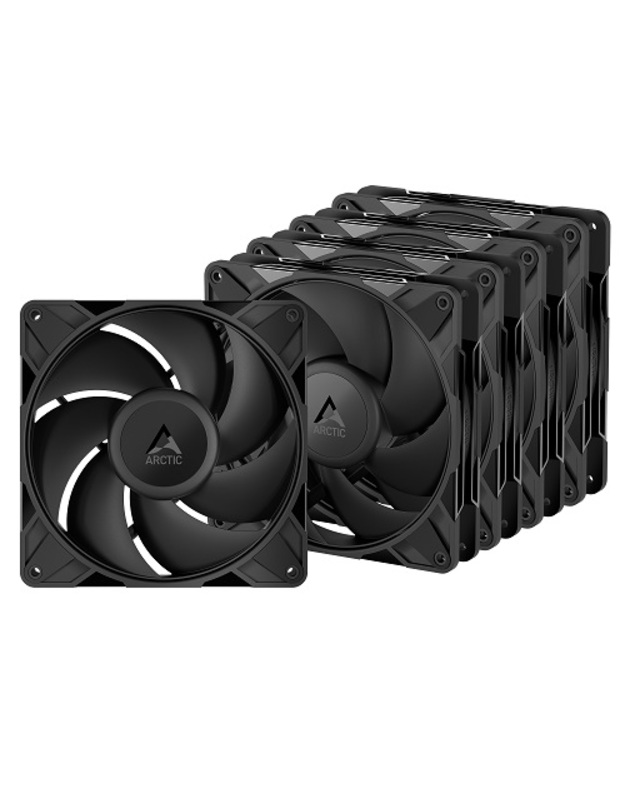 ARCTIC P14 PRO PWM PST korpuso ventiliatoriai x5, 4-pin, 140mm, juodi