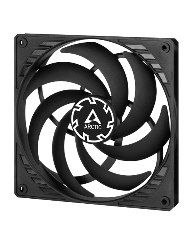 ARCTIC P14 SLIM PWM PST korpuso ventiliatorius, 4-pin, 140mm, siauras, juodas