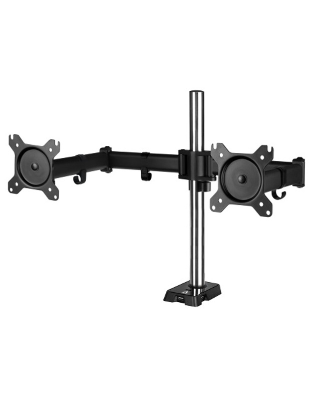 ARCTIC Z2 dviejų 35"/34" monitorių laikiklis su USB šakotuvu