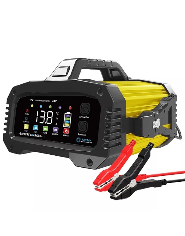 Automatinis švino rūgšties /  LiFePO4 akumuliatoriaus įkroviklis, 12V 25A / 24V 15A