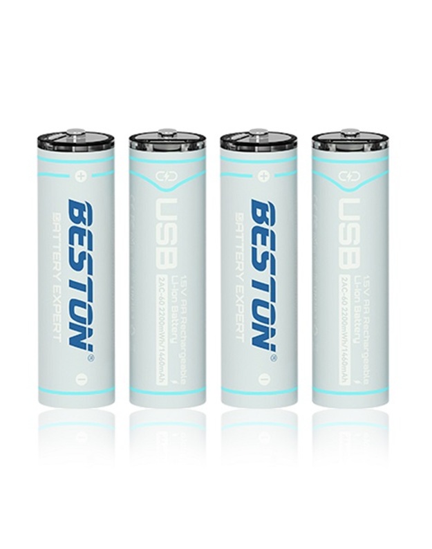 Baterijos AA įkraunamos su USB-C lizdu, 1460mAh, Li-Ion, 4 vnt.