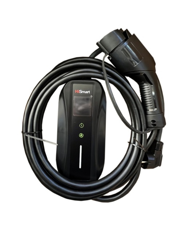 Elektromobilio nešiojamas įkroviklis Type 1 - Schuko (220V), 6-16A, 3.5kW, 1-fazė, 5m