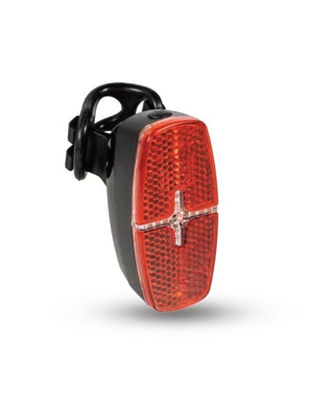 Galinis dviračio žibintas LED, 2xAAA, IPX5