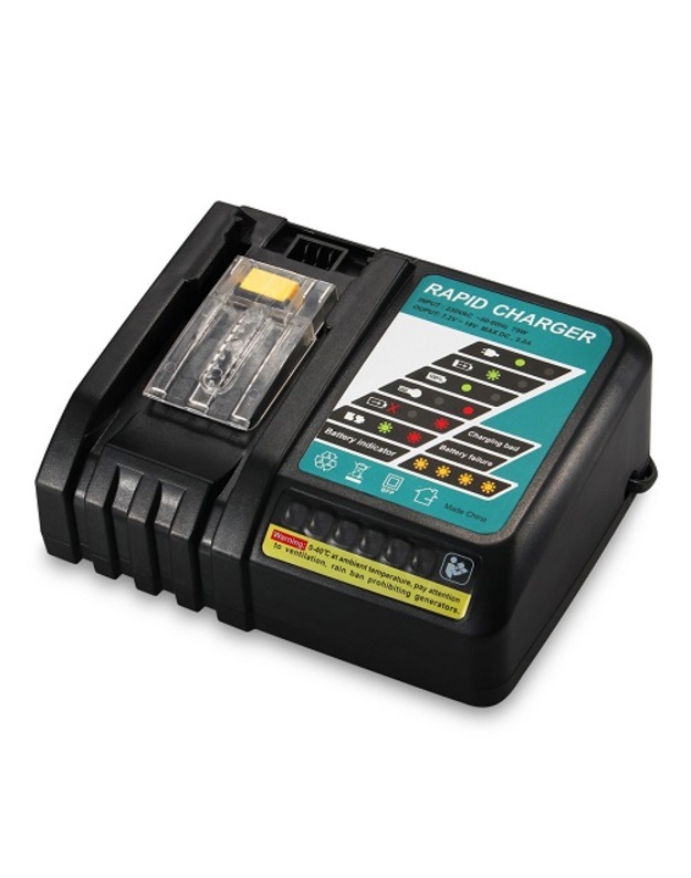 Greitasis įkroviklis skirtas baterijoms MAKITA MT7218, DC18RC, 18V 6.5A, Li-ion