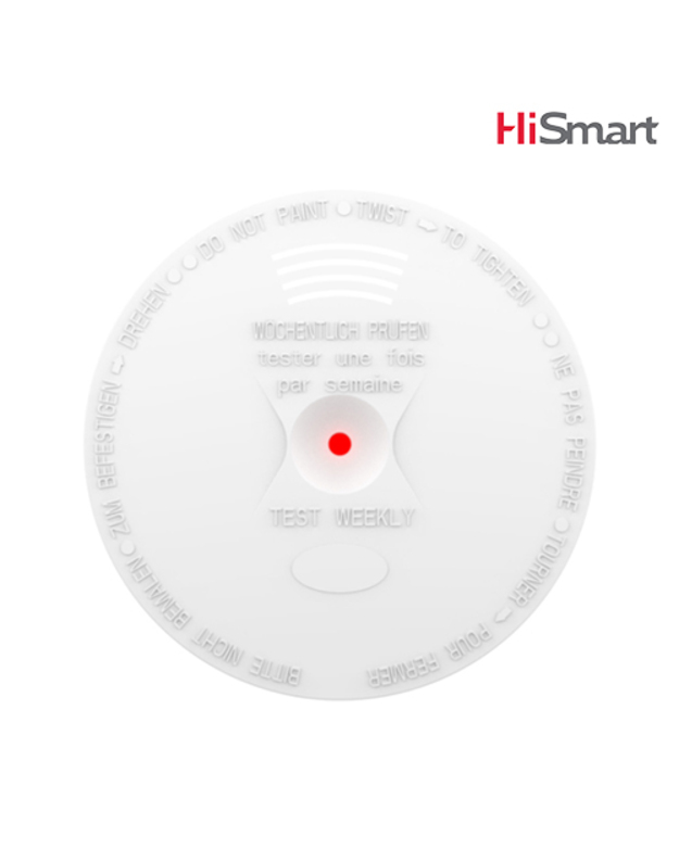 HiSmart bevielis dūmų detektorius (sertifikatas BS EN 14604:2005)
