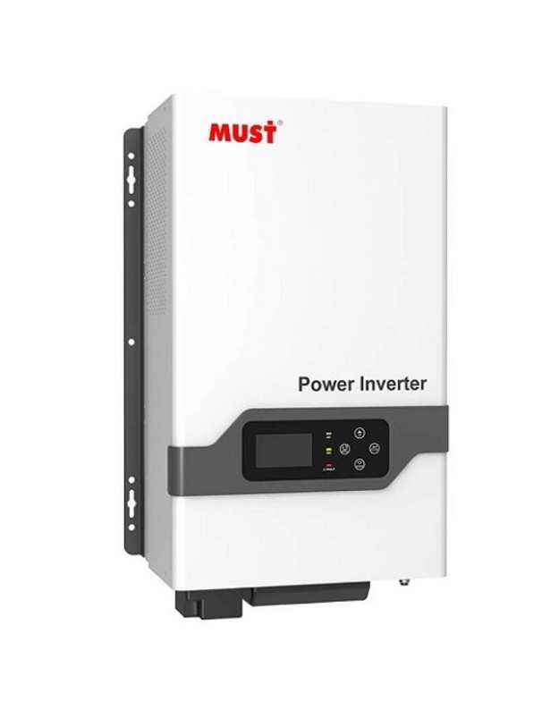 Inverteris MUST 2kW, 1-fazis, DC12V, PURE SINUS