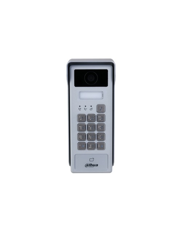 IP domofono kamera, 1 abonento,  2MP 1/2.8” colio 84°, integruotas kortelių skaitytuvas,IP55, IK08