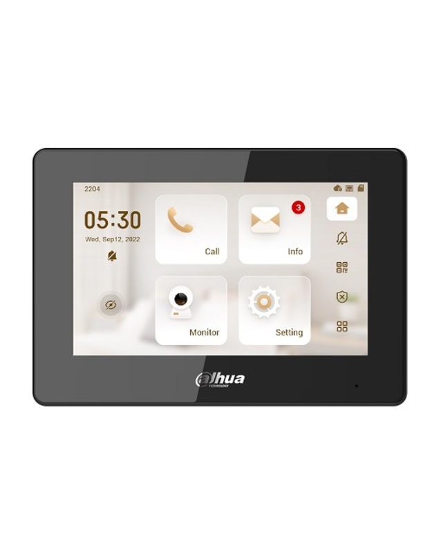 IP domofono monitorius 7 col. 1024x600,Micro SD kortelės prievadas,PoE(802.3af), SIP
