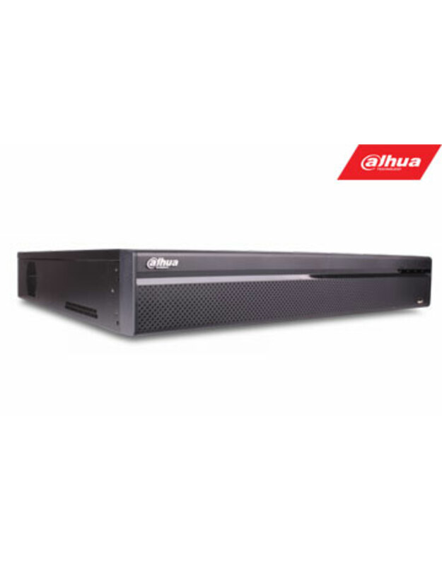 IP įrašymo įrenginys16kam. 4K 8MP, 8HDD, IVS, H.265, 16 PoE sąsajų, 200Mbps