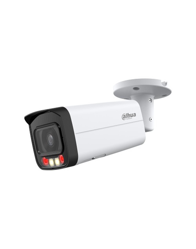 IP kamera HFW2849T-AS-IL. 8MP FULL-COLOR. IR+LED pašvietimas iki 50/60m, 3.6mm, PoE, IP67, SMD