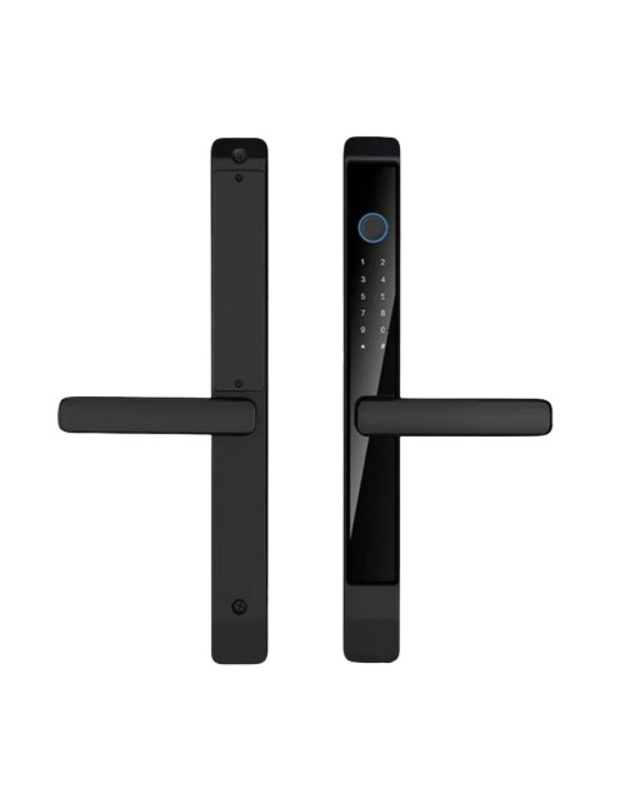 Išmanioji spyna, TTlock, pirštų antspaudų skaitytuvas, RFID, (dešinė/kairė, į išorę/vidų)