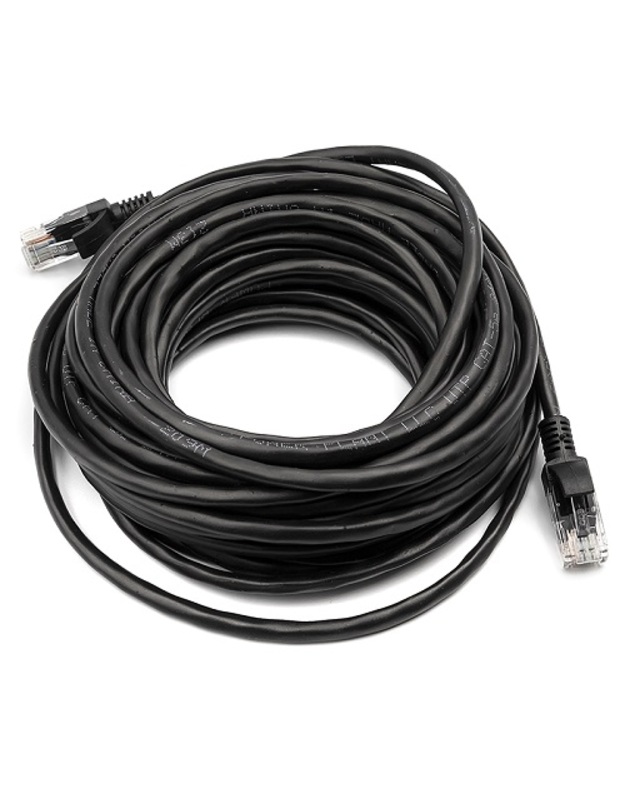 Kabelis Cat5E UTP, 10m, juodas