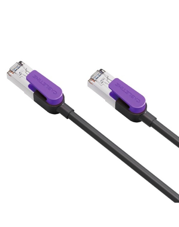 Kabelis Cat8 S/STP, 20m, juodas