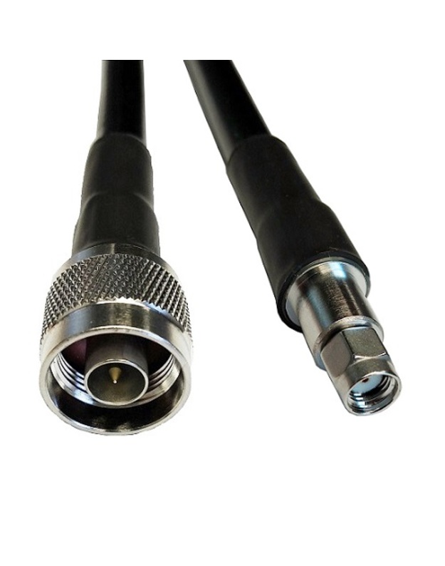 Kabelis LMR-400, 5m, N-male į RP-SMA-male