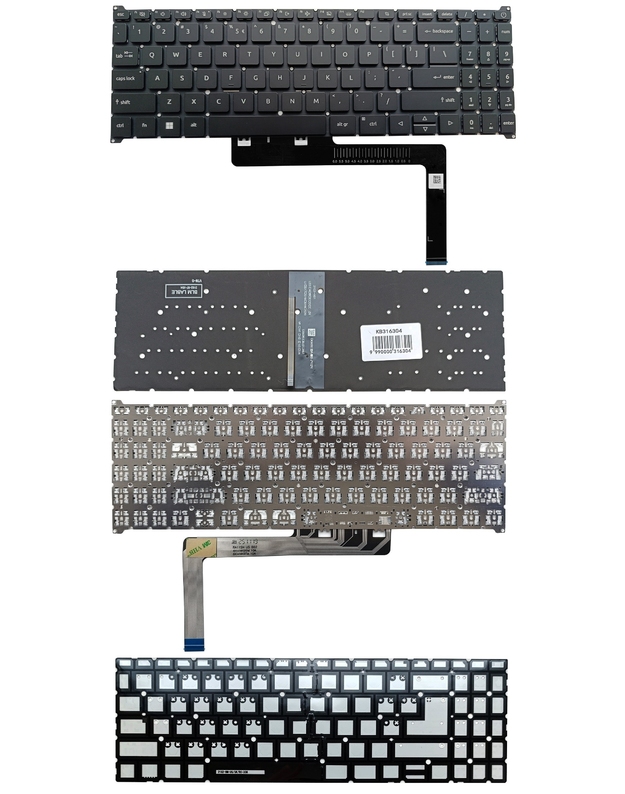 Klaviatūra ACER Aspire A315-59, A715-76, A715-51G, A515-57, su pašvietimu, US