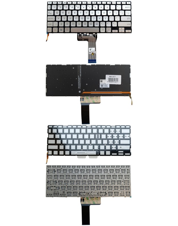 Klaviatūra ASUS X409, A412, X412, R423, R424, su pašvietimu, US