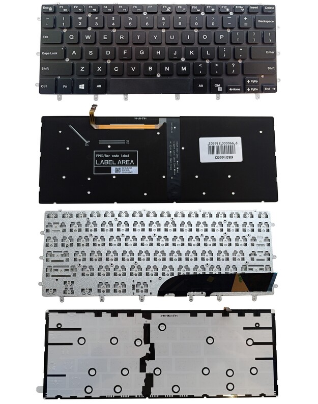 Klaviatūra DELL Inspiron 7558, 7568, XPS 15 9550, 9560, 9570, su pašvietimu, US