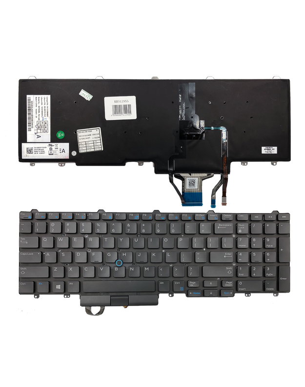 Klaviatūra Dell: Latitude E5550, E5570, 5580 / Precision15 7510, 3510 / Precision 17 7710
