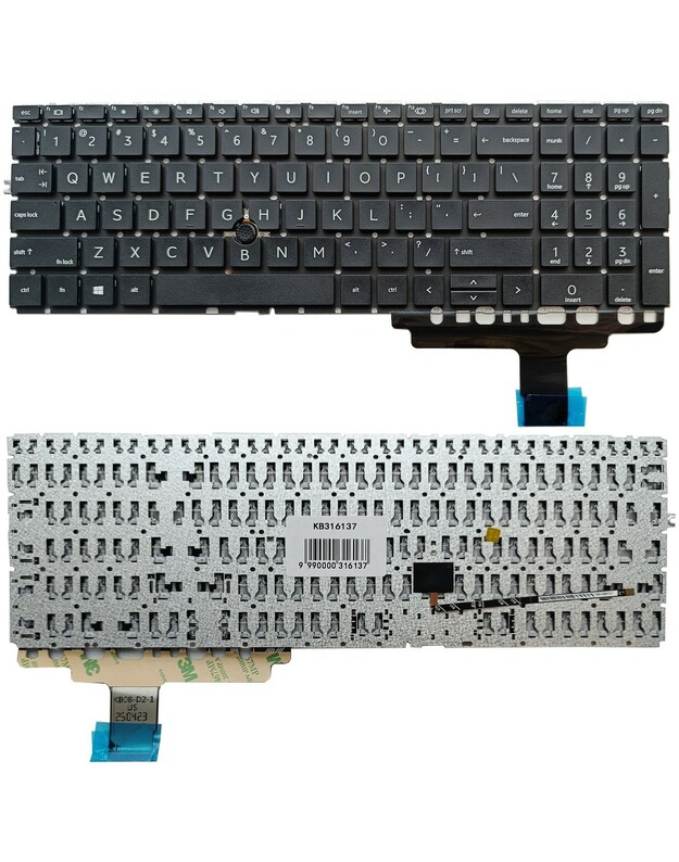 Klaviatūra HP EliteBook 850 G8, su „trackpoint“