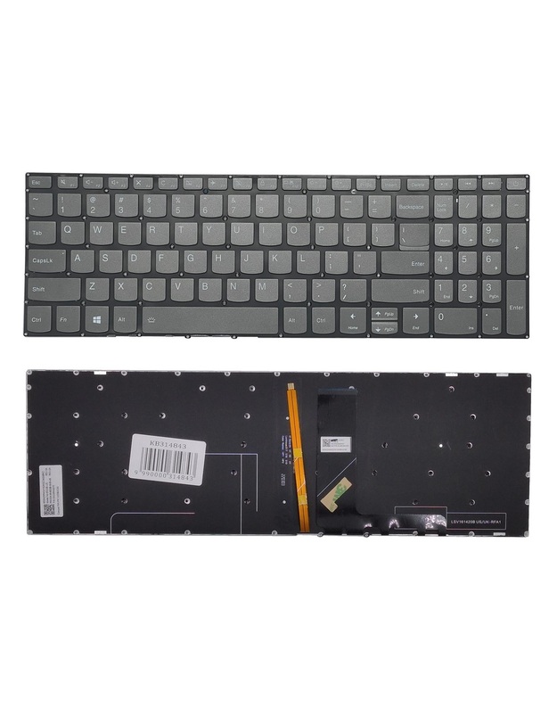Klaviatūra LENOVO IdeaPad 520-15ikb, su raudonu pašvietimu, US