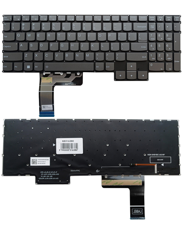 Klaviatūra LENOVO Legion LOQ 15APH8, su pašvietimu, US