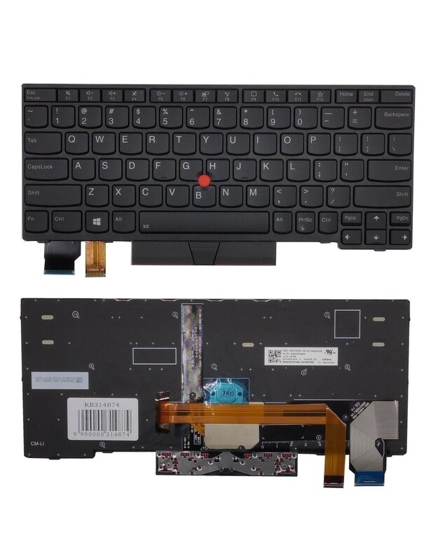 Klaviatūra LENOVO Thinkpad X13, su pašvietimu, su trackpoint, US