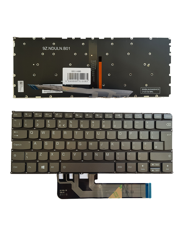 Klaviatūra Lenovo Yoga 730-13IKB, 730-15IKB, UK, su pašvietimu