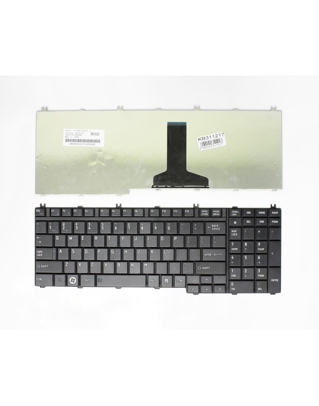 Klaviatūra TOSHIBA Satellite: L350, L500, L550, P200, P300