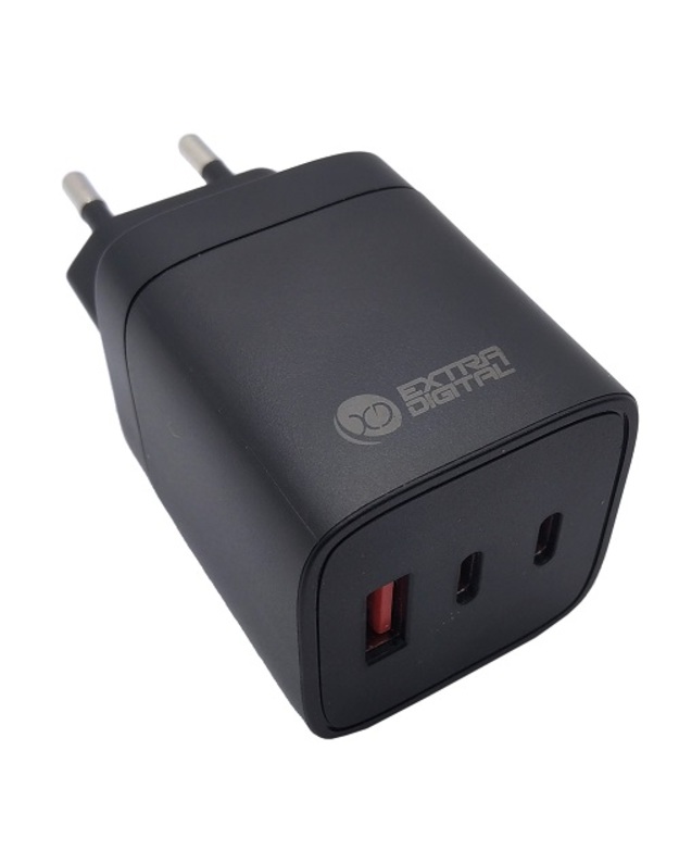 Kroviklis GaN 2x USB Type-C, USB Type-A: 65W, PPS