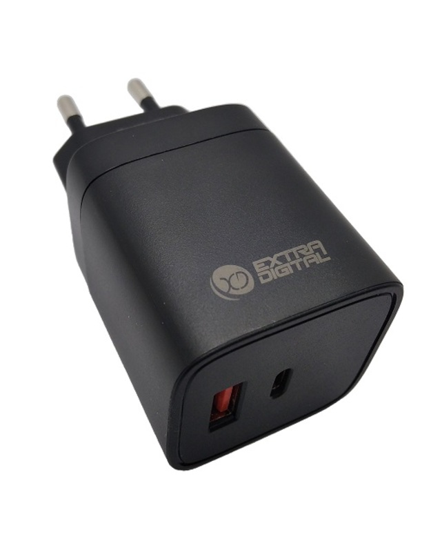 Kroviklis GaN USB Type-C, USB Type-A: 45W, PPS