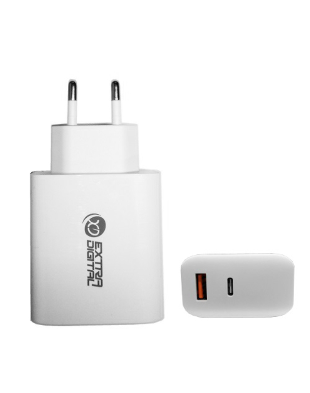 Kroviklis GaN USB Type-C, USB Type-A: 65W, PPS