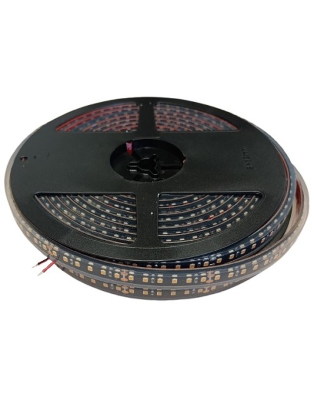 LED juostelė 10m, 120 LED/m, SMD 2835, 24V, 9.6W/m, hermetiška IP68