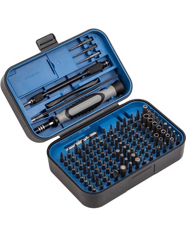 Magnetinių precizinių atsuktuvų rinkinys, 130vnt.