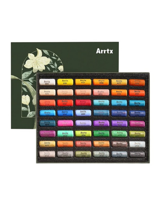 Minkštų pastelių rinkinys ARRTX, 48 spalvų