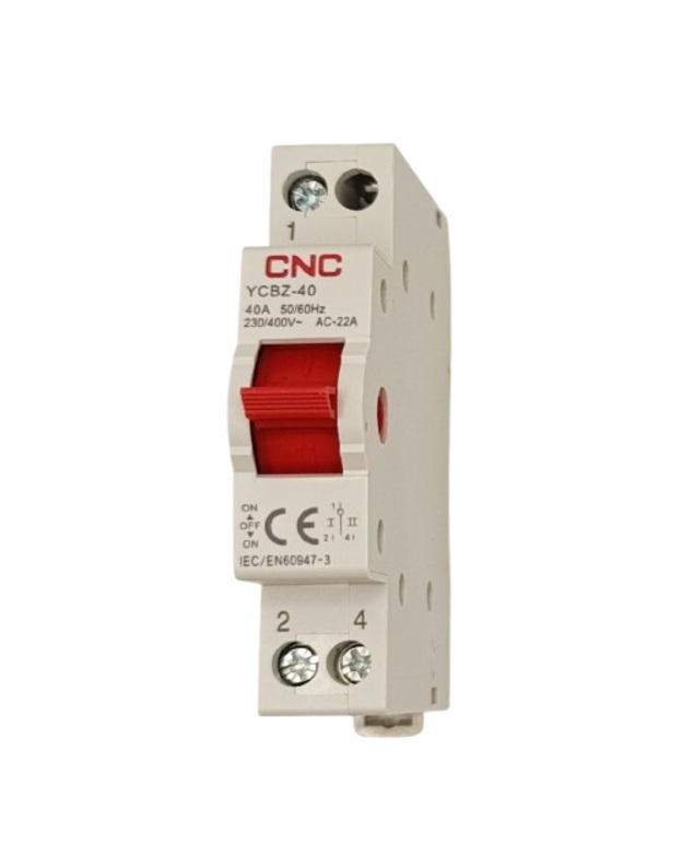 Modulinis perjungiklis CNC YCBZ-40, 1P, 40A, 1-0-2