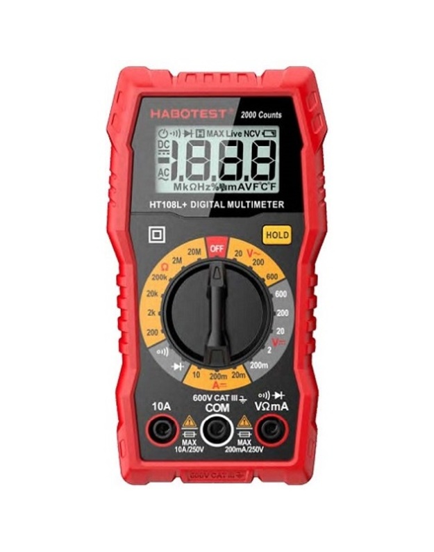 Multimetras DC600V/10A, AC600V