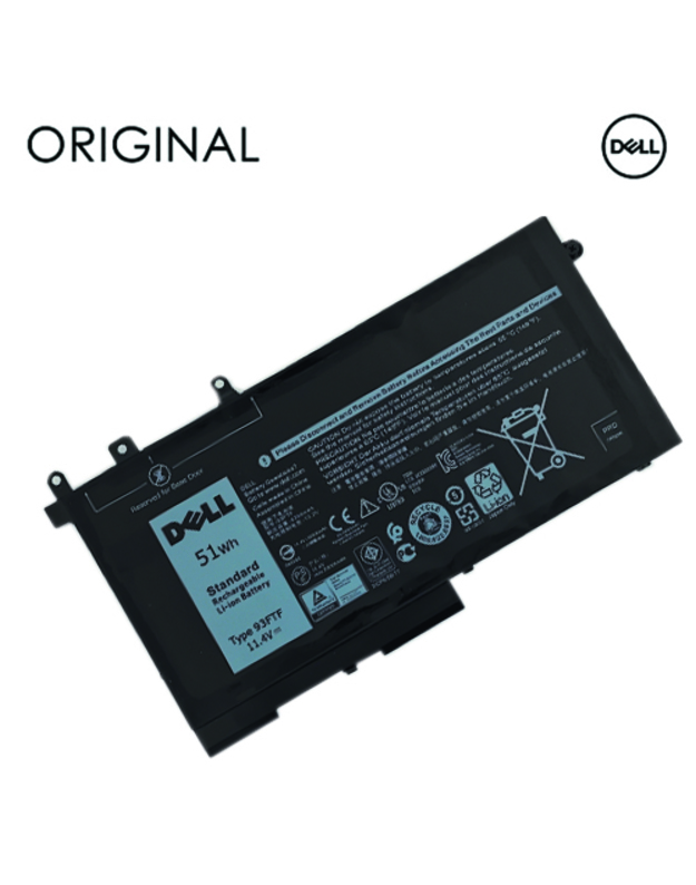 Nešiojamo kompiuterio baterija DELL D4CMT, 4254mAh, Original